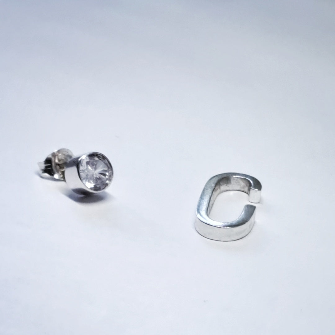 Silver Earrings Set
