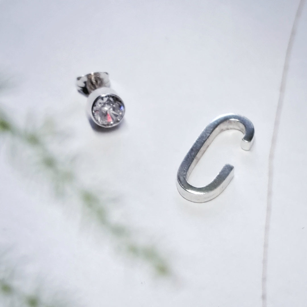 Silver Earrings Set