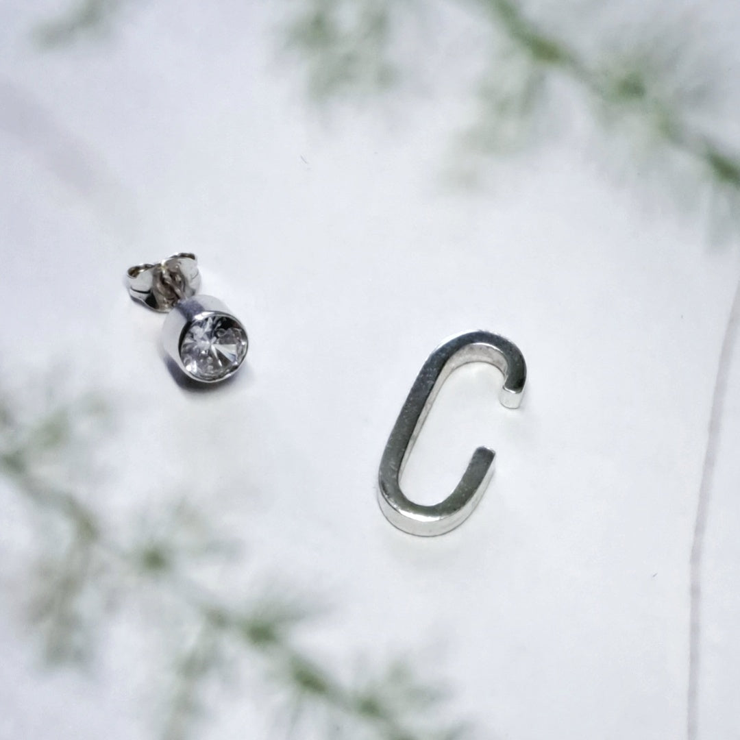 Silver Earrings Set