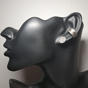 Silver earring cuff