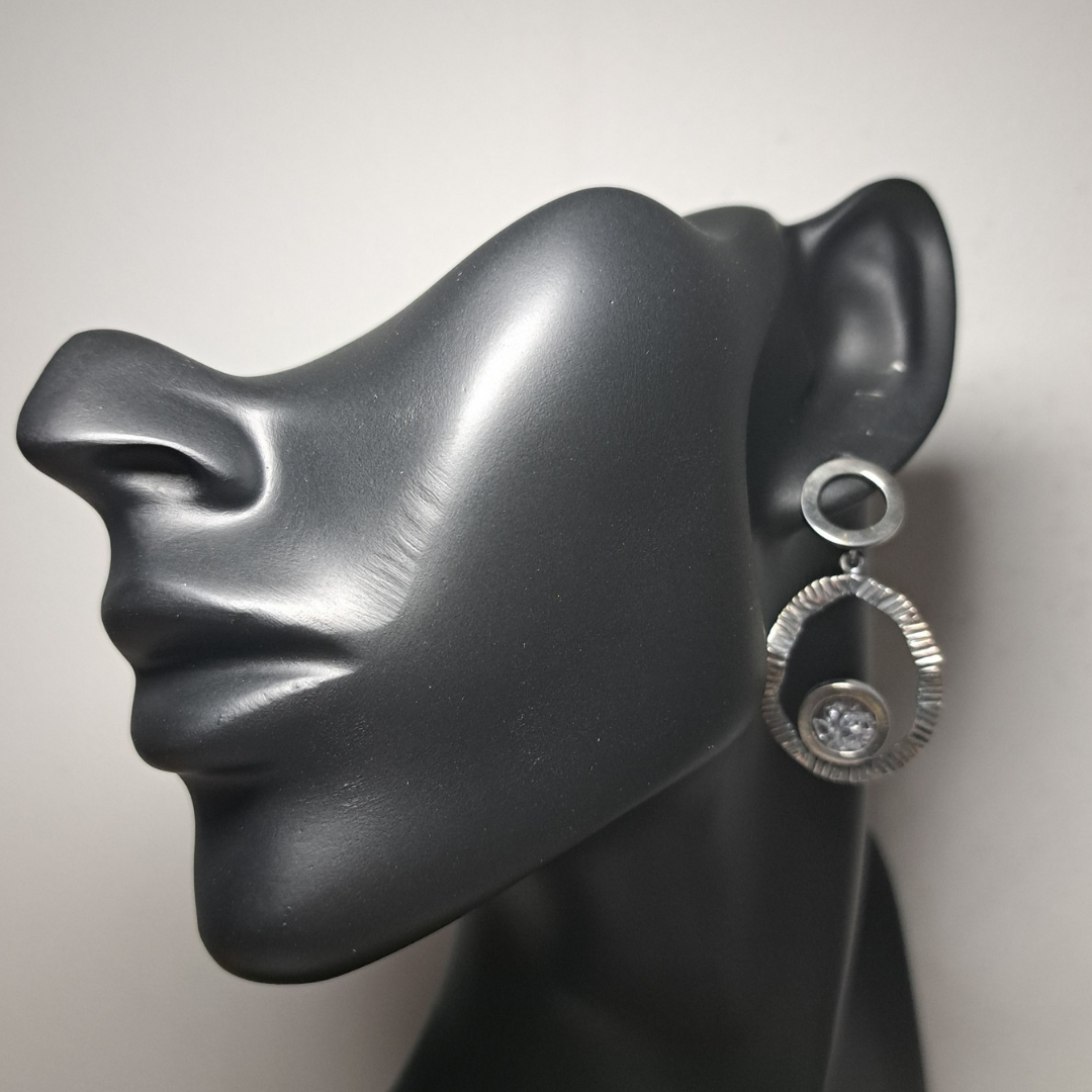 Silver earrings