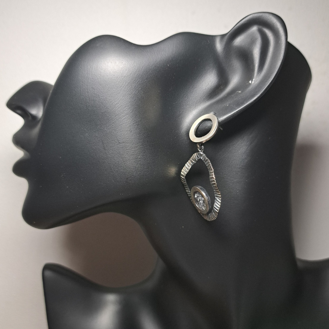Silver earrings