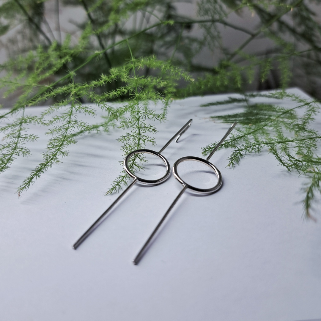 Boucles d'oreilles élégantes en argent