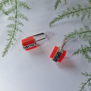 Neon Silver Earrings