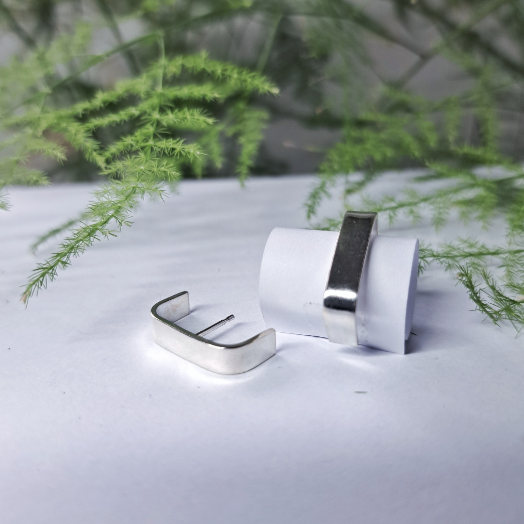 Minimalist Silver Earrings