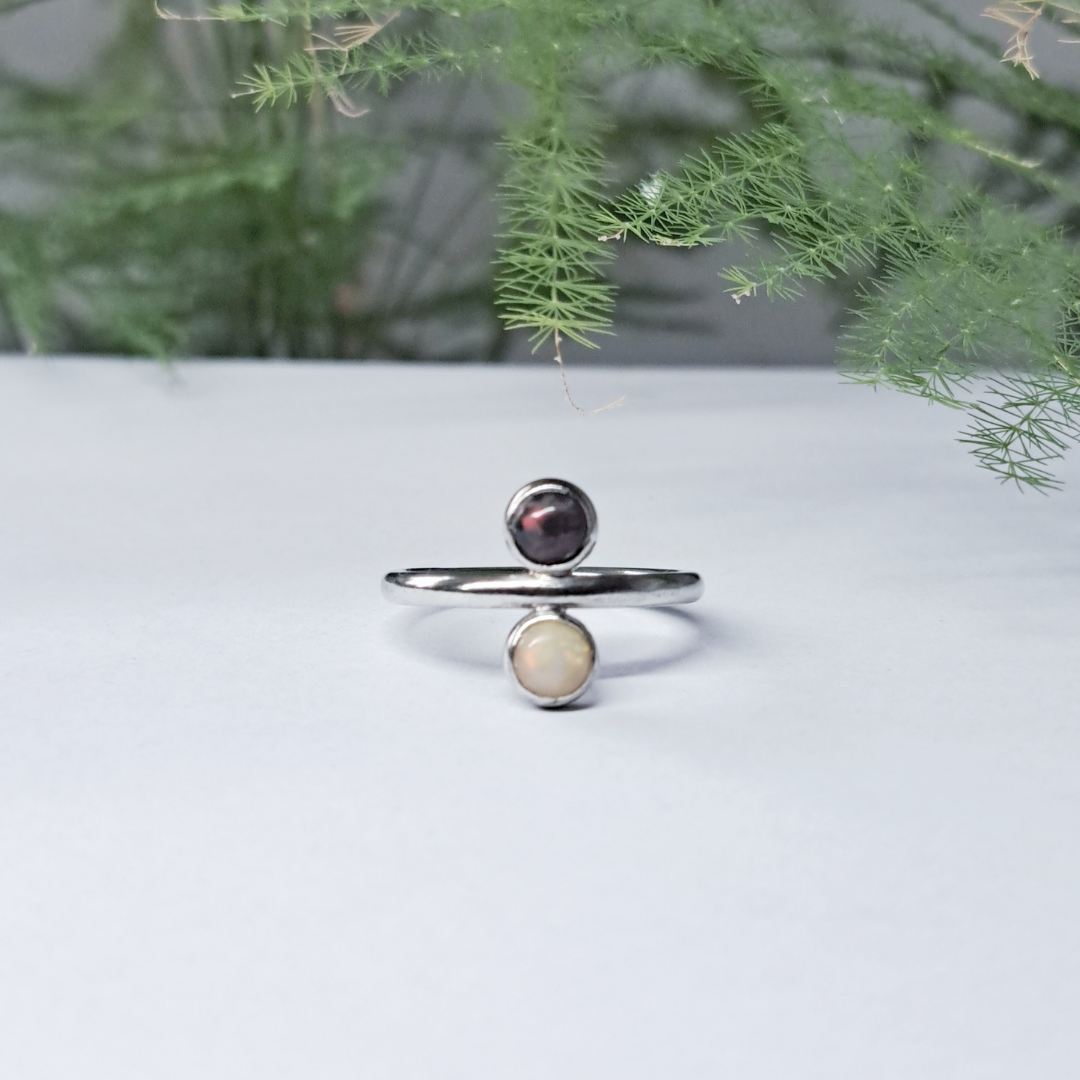 Silver Ring with Opal