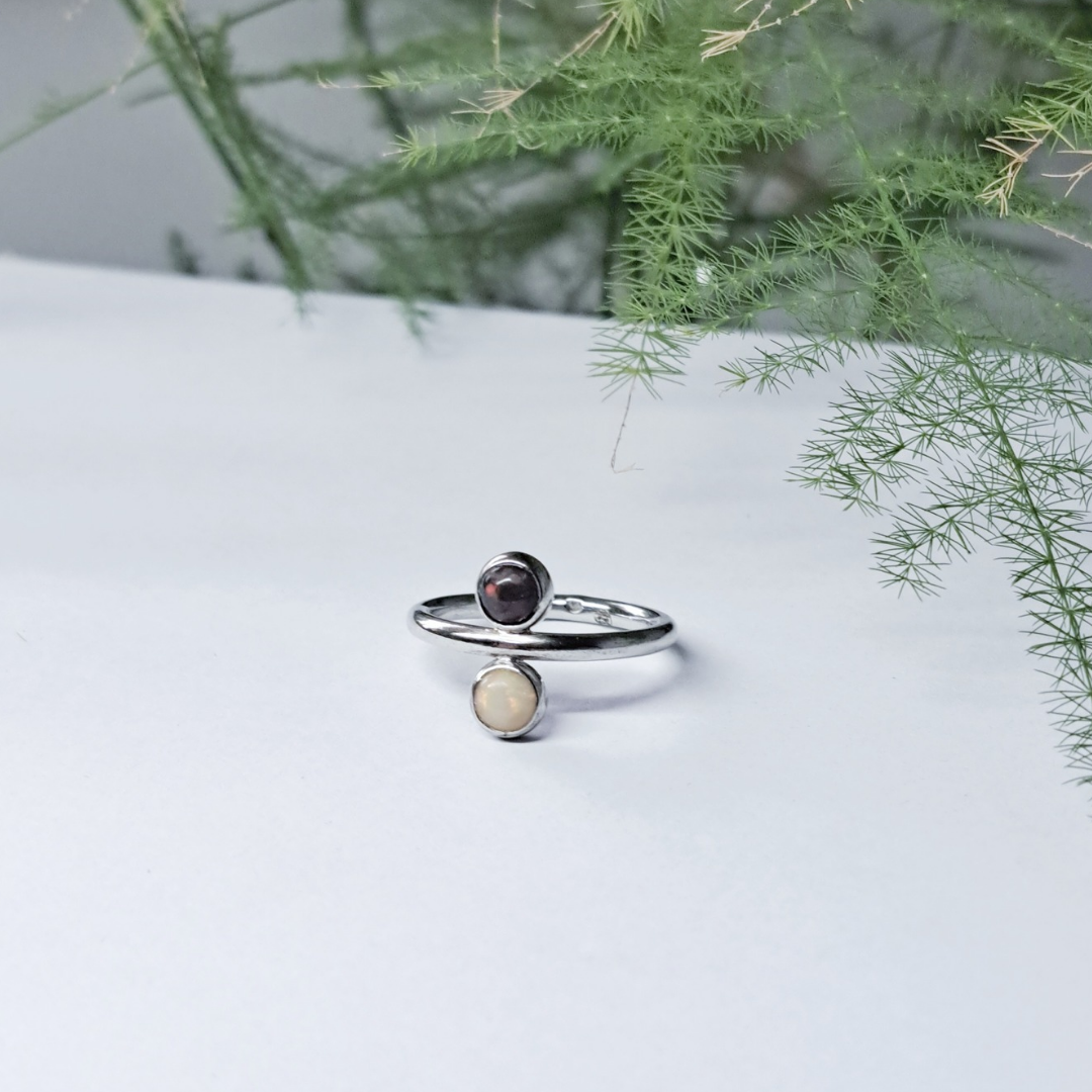 Silver Ring with Opal
