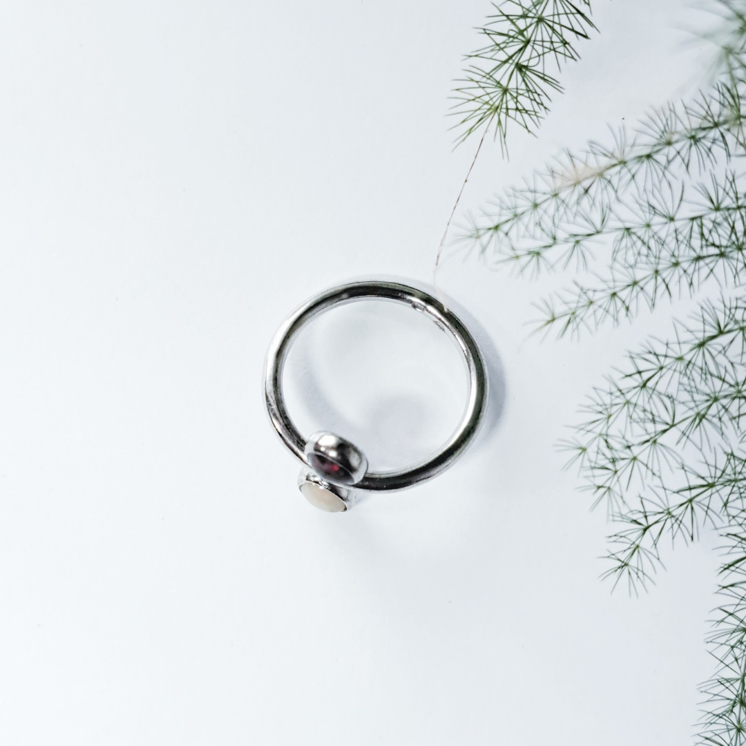 Silver Ring with Opal