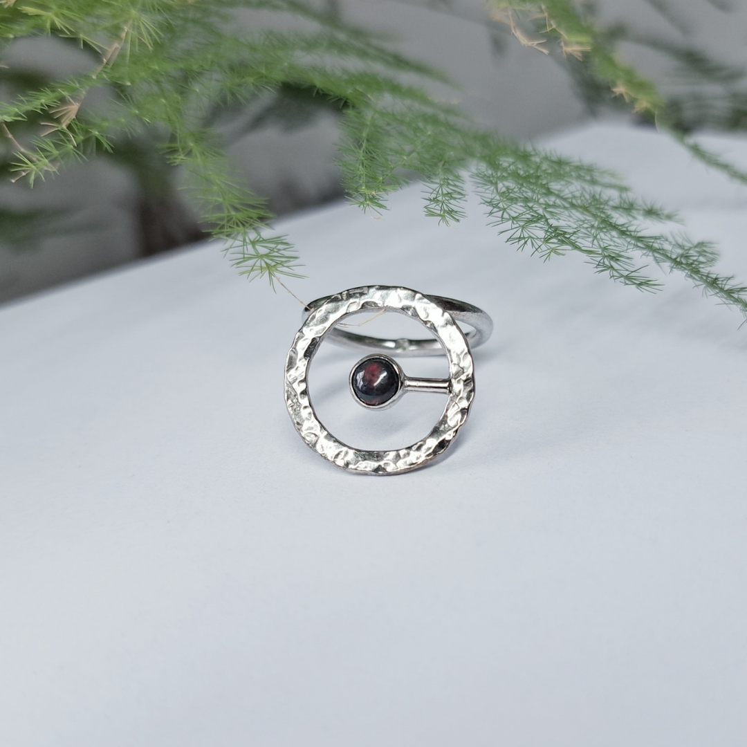 Silver Ring with Opal