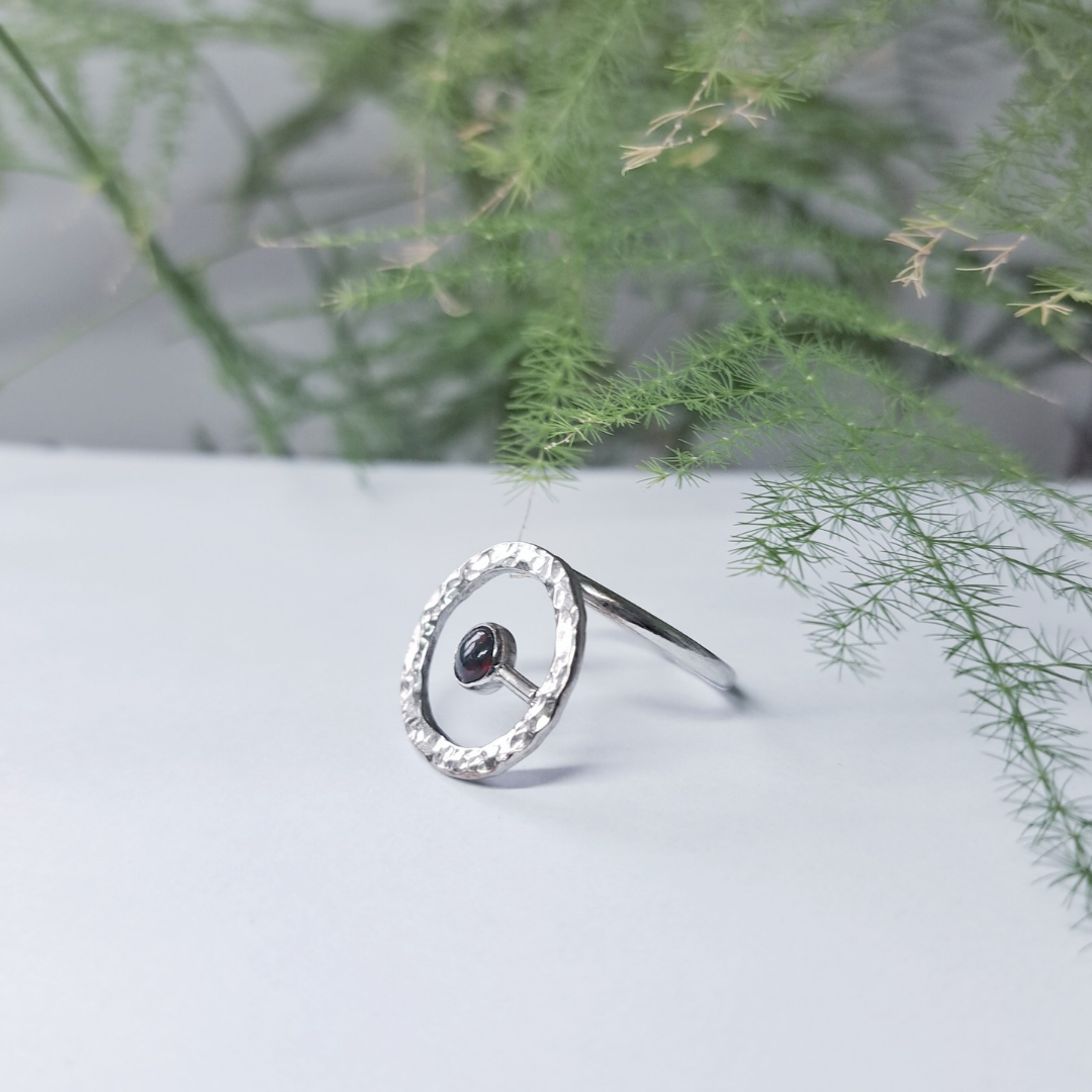 Silver Ring with Opal