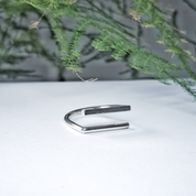 Minimalist silver ring