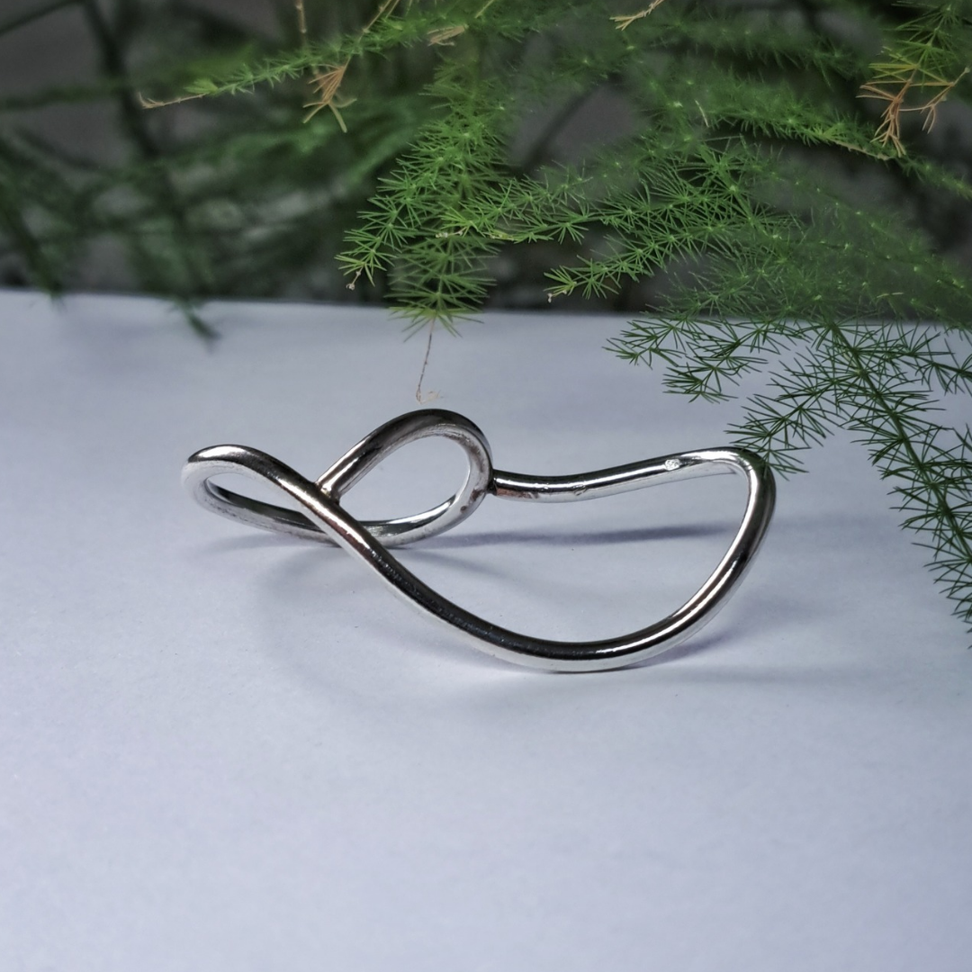 Minimalist silver ring