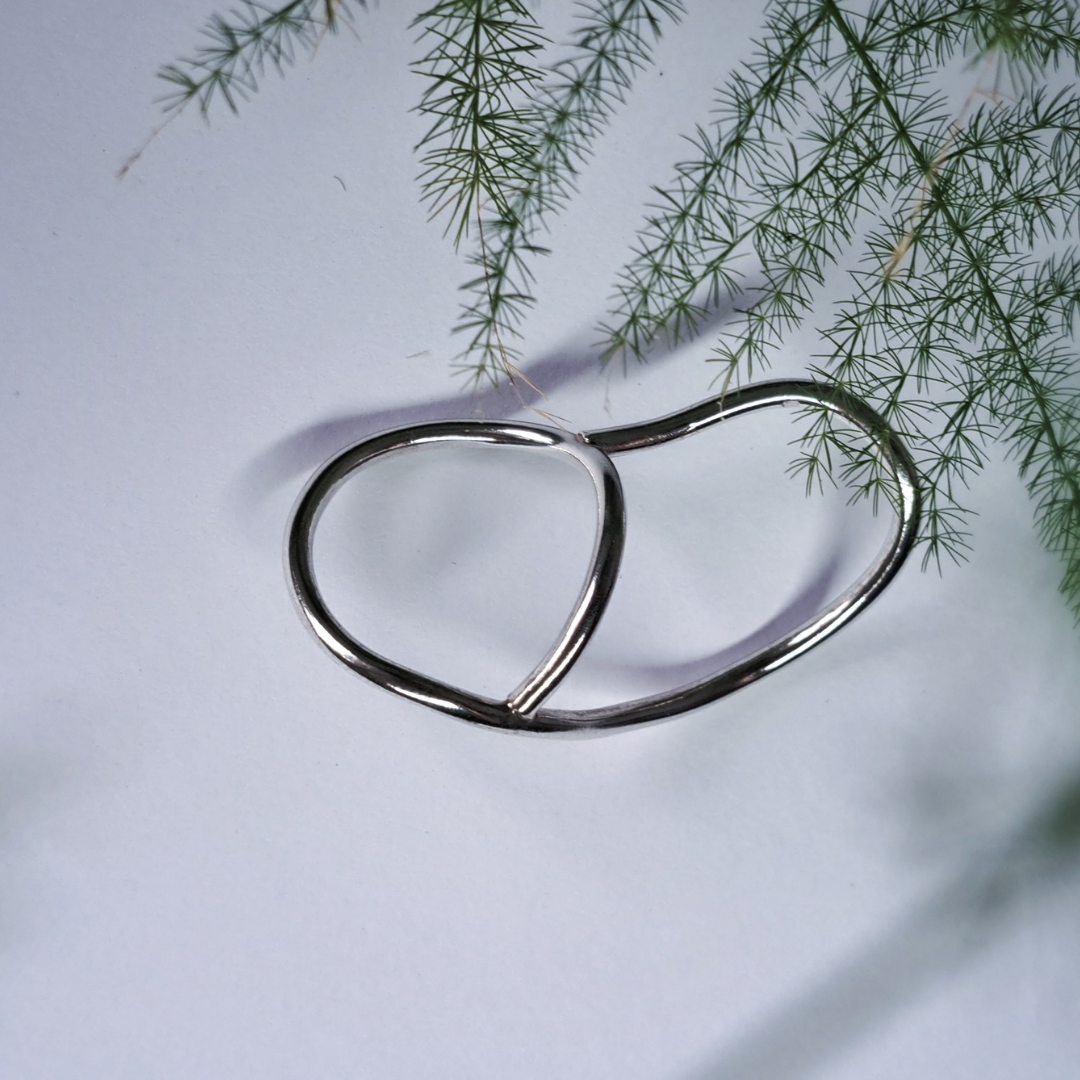 Minimalist silver ring