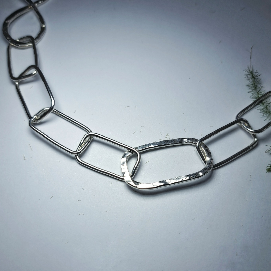 Detail of silver link