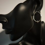 Organic shape Silver Earrings