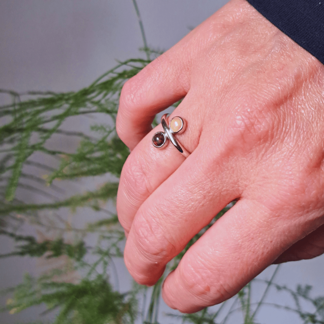 Silver Ring with Opal
