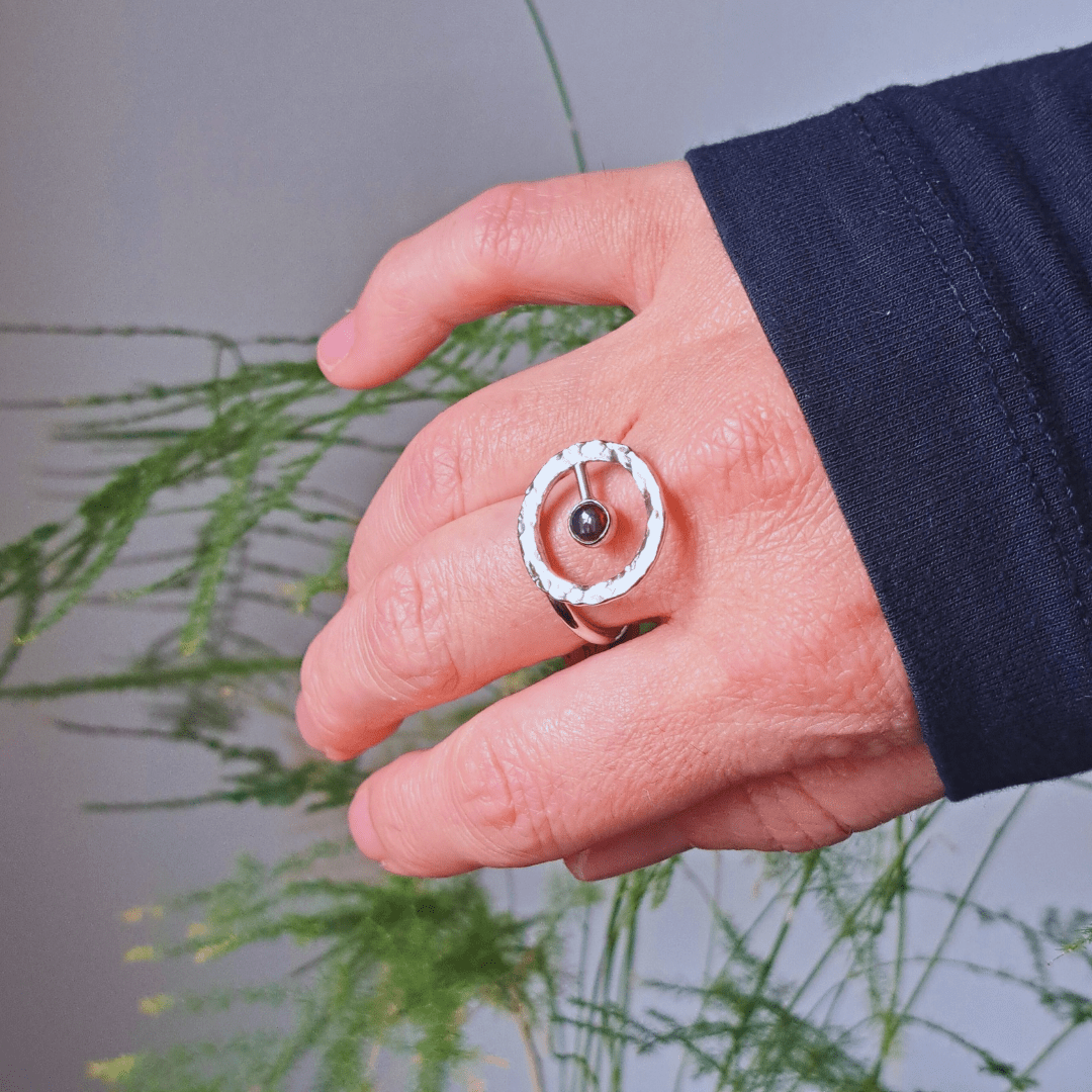 Silver Ring with Opal