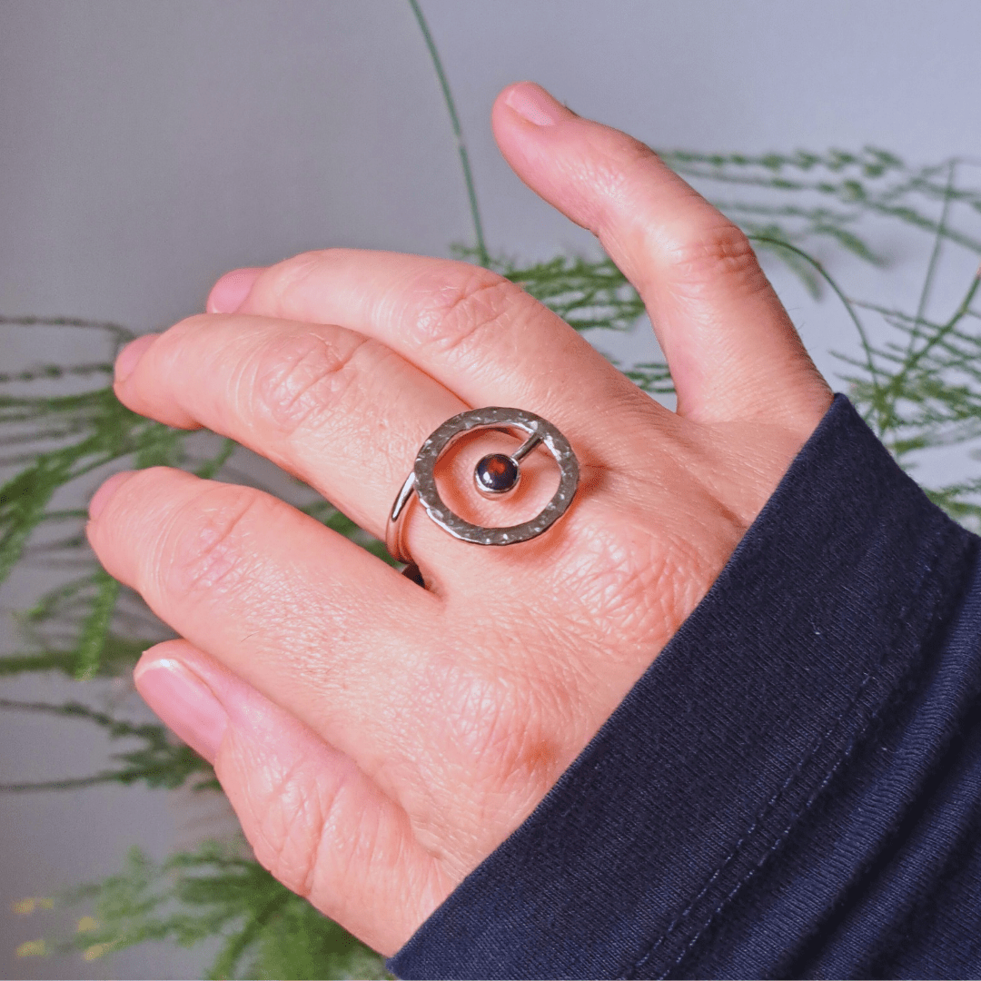 Silver Ring with Opal