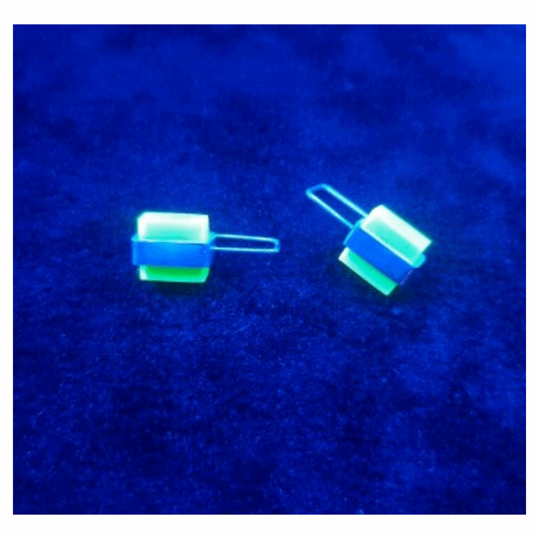 Neon Silver Earrings