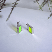 Neon Silver Earrings