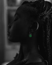 Neon-Silber-Ohrringe