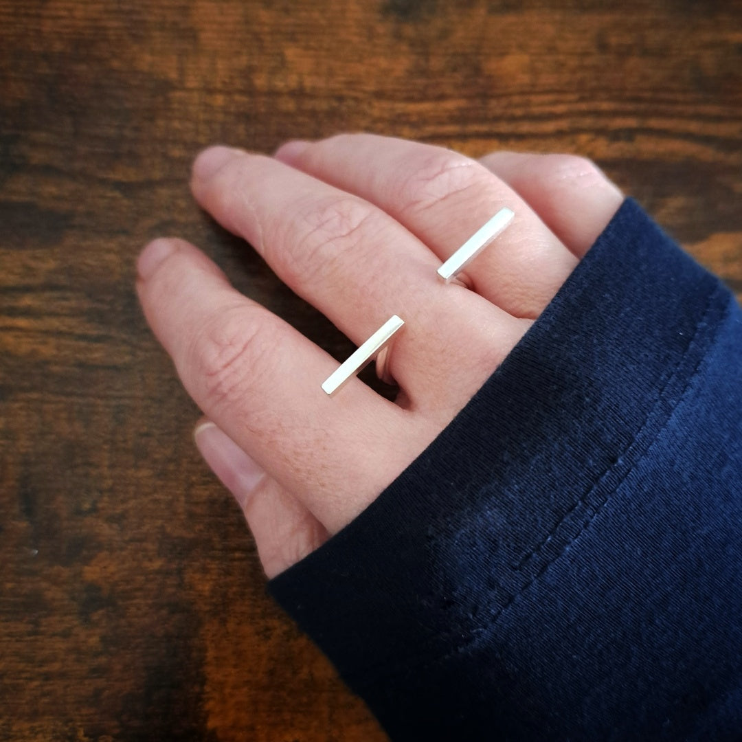 Minimalist silver ring 