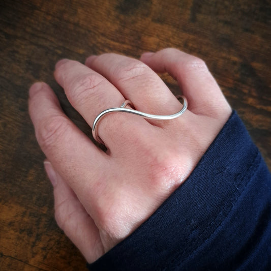 Handmade silver ring 