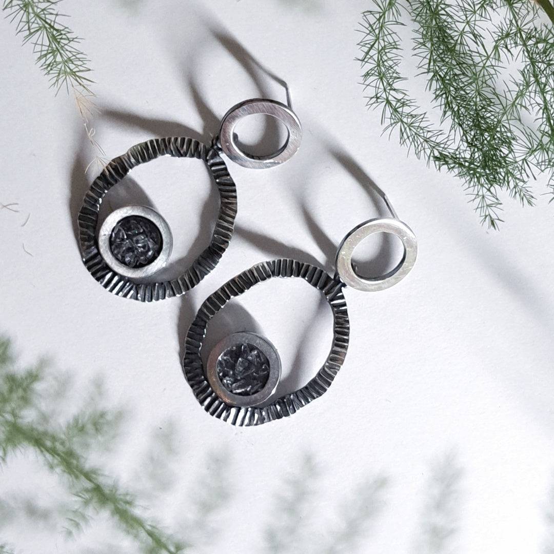 hammered earrings 