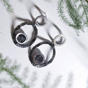 hammered earrings 