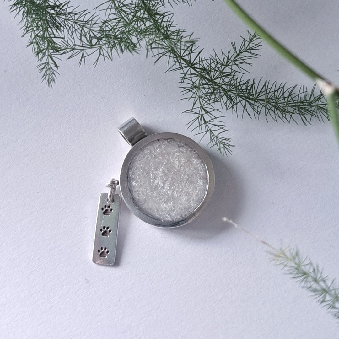 Personalised Pendant With Memorial Ashes