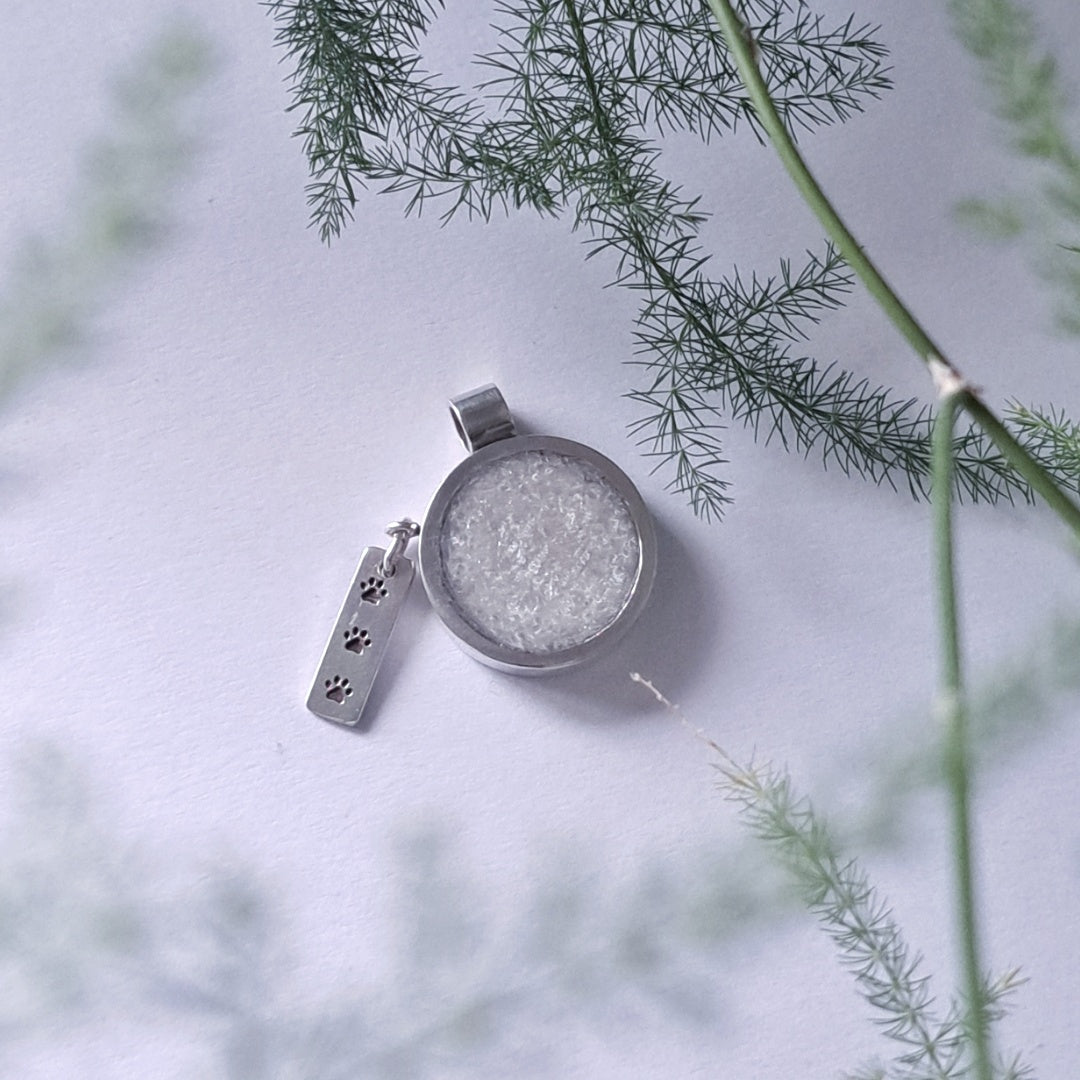 Personalised Pendant With Memorial Ashes