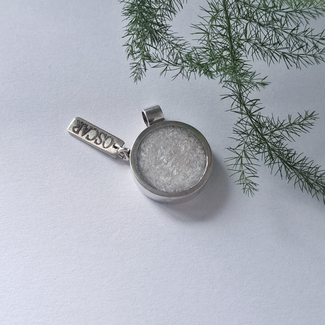 Personalised Pendant With Memorial Ashes