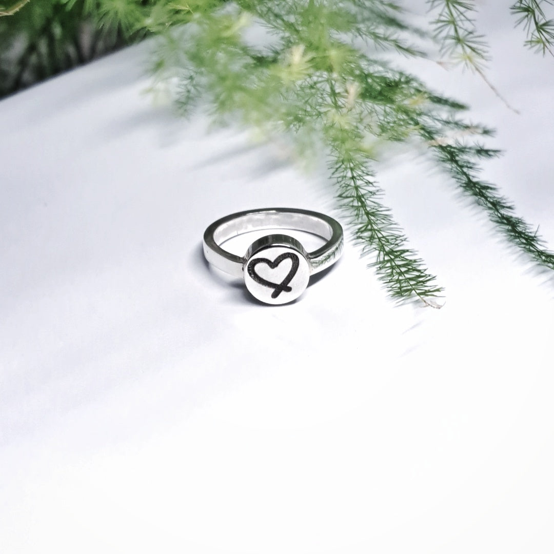 Personalised Silver Ring