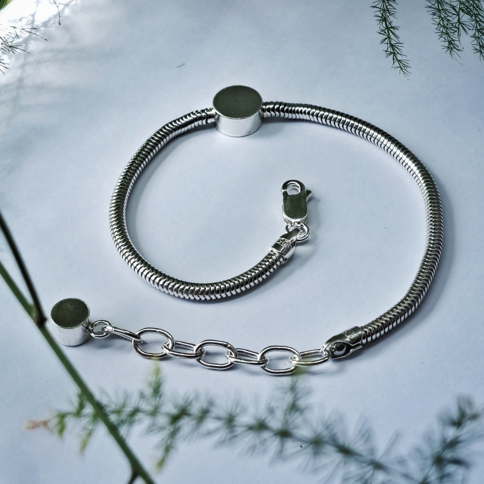 Personalised silver bracelet 
