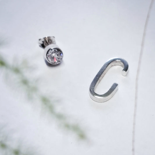 Silver Earrings Set
