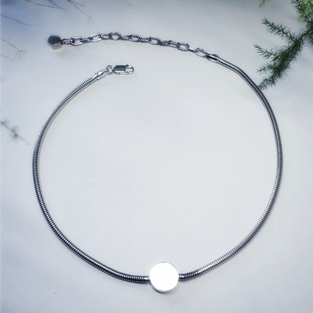 silver choker