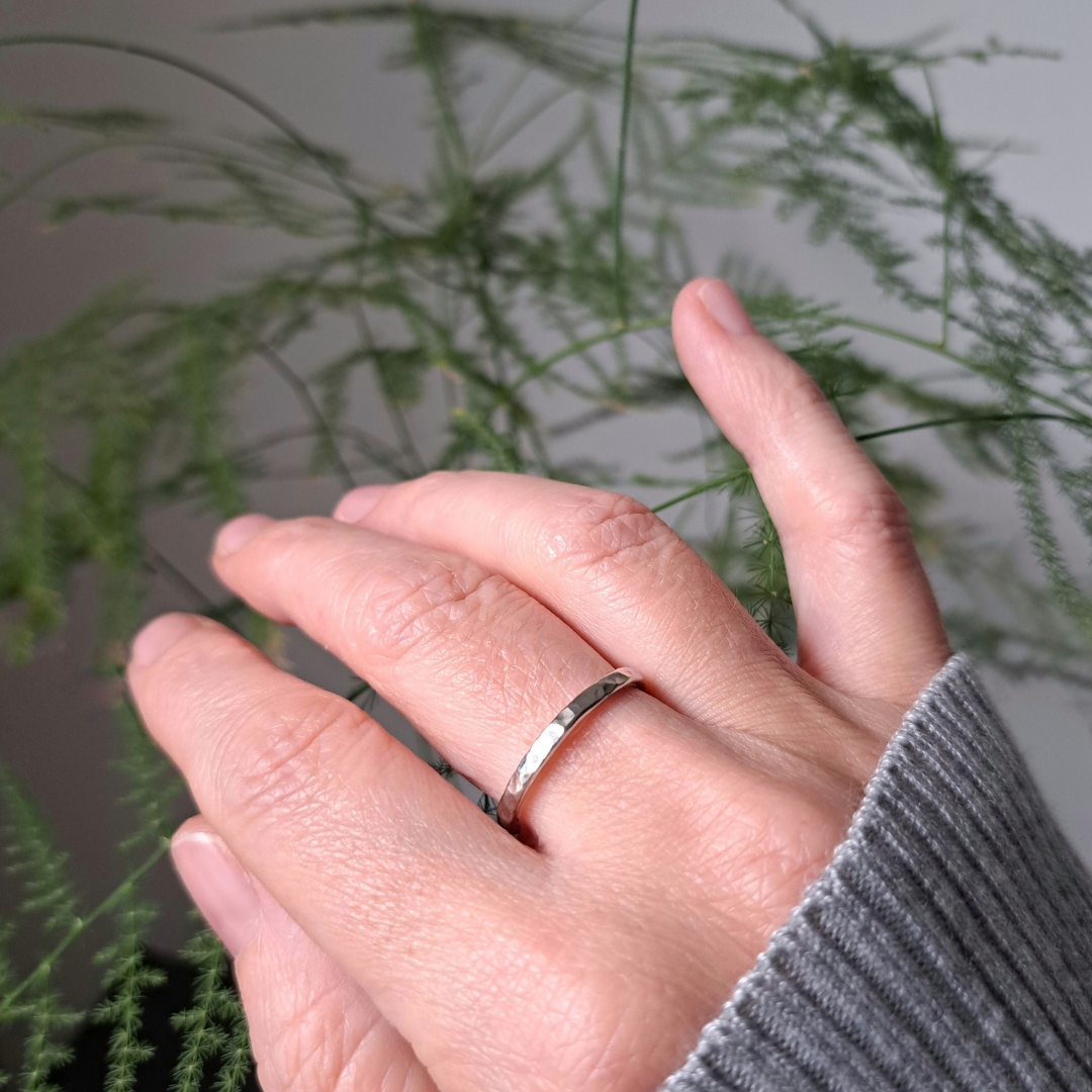 Handmade silver ring 