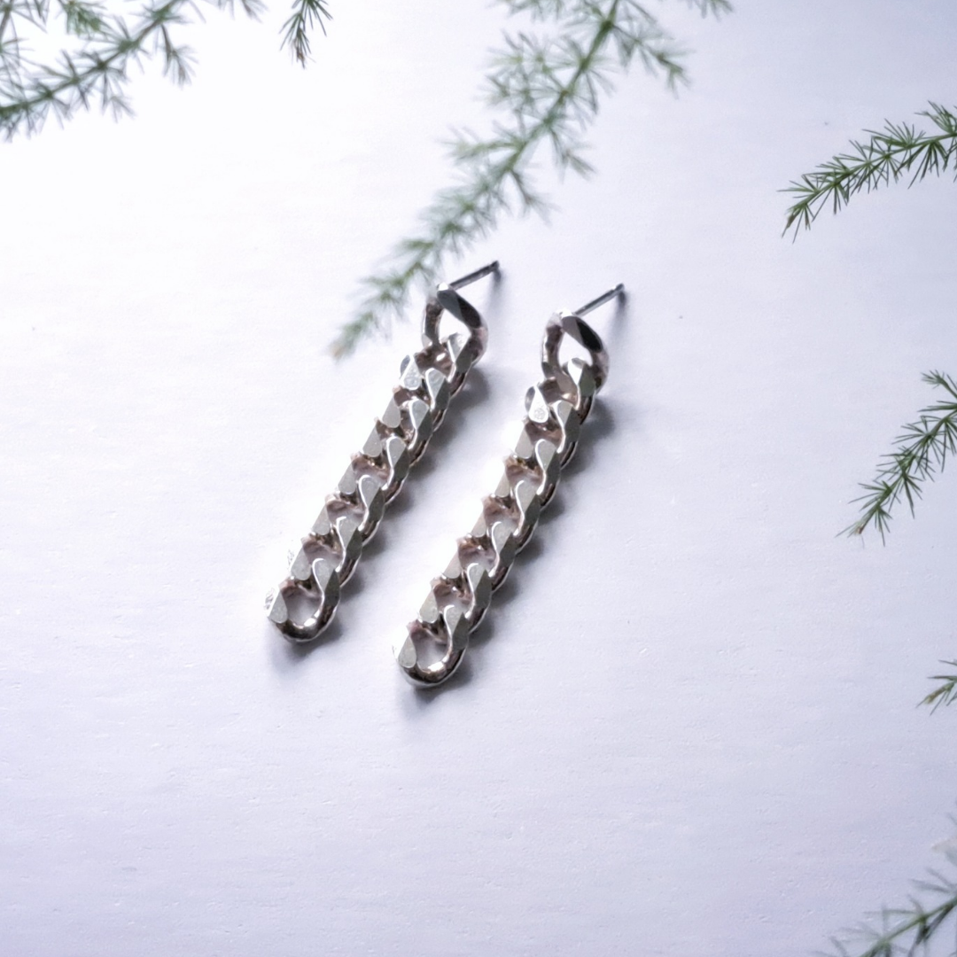 Silver earrings 
