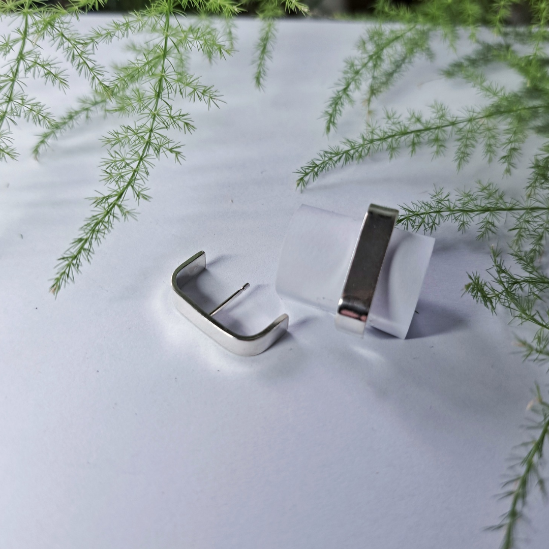 Minimalist Silver Earrings 