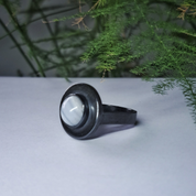 Silver Ring with Blue Lace Agate