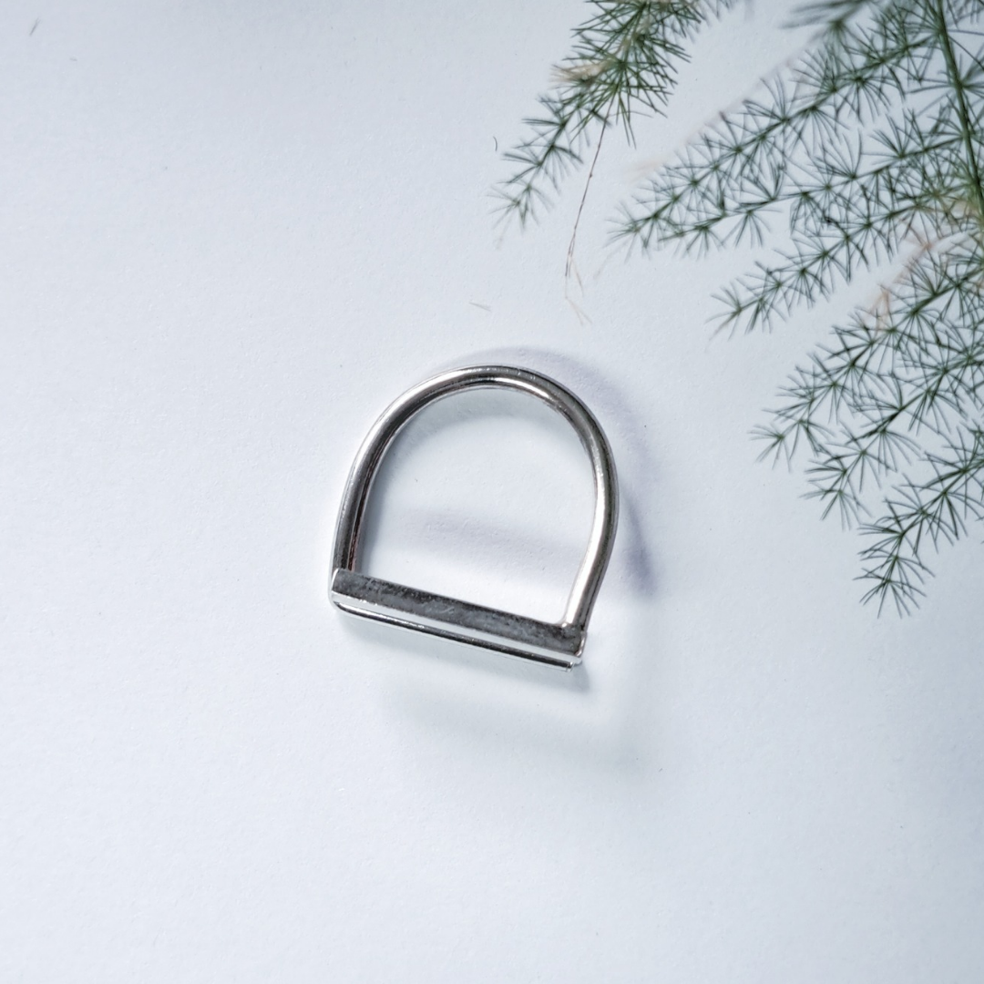 Minimalist silver ring