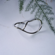 Minimalist silver ring 