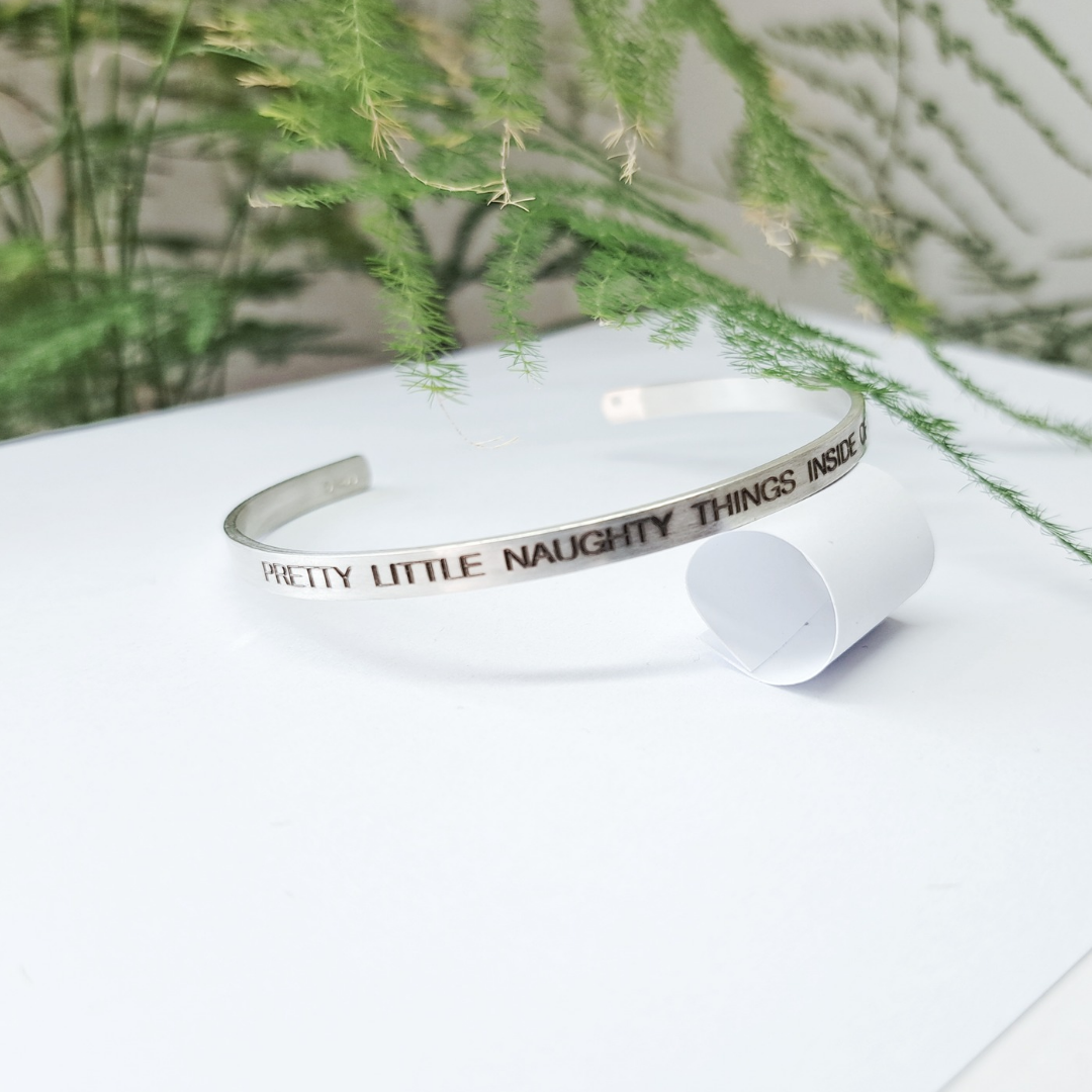 Personalised Silver Bangle