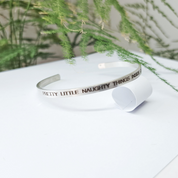 Personalised Silver Bangle