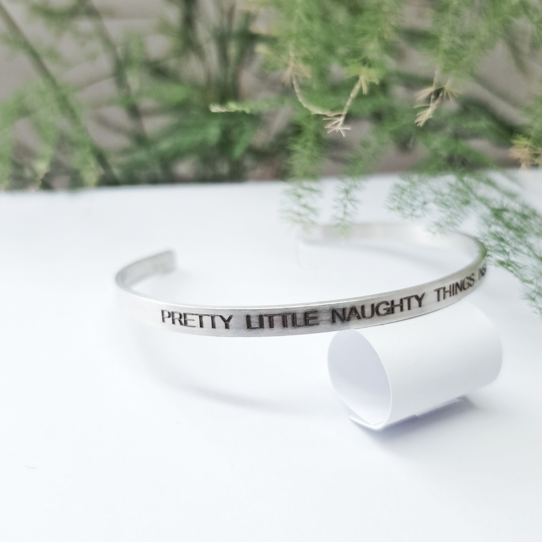 Personalised Silver Bangle
