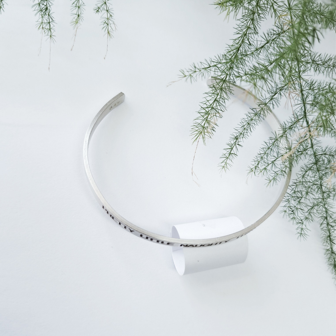 Personalised Silver Bangle