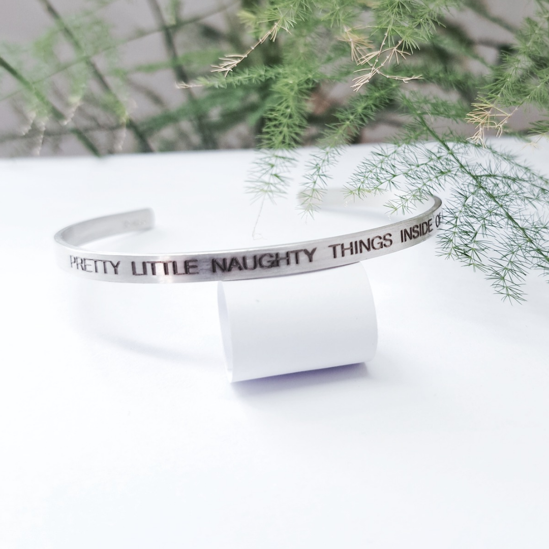 Personalised Silver Bangle