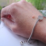 silver snake  bracelet 