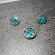 Silver Set with Turquoise