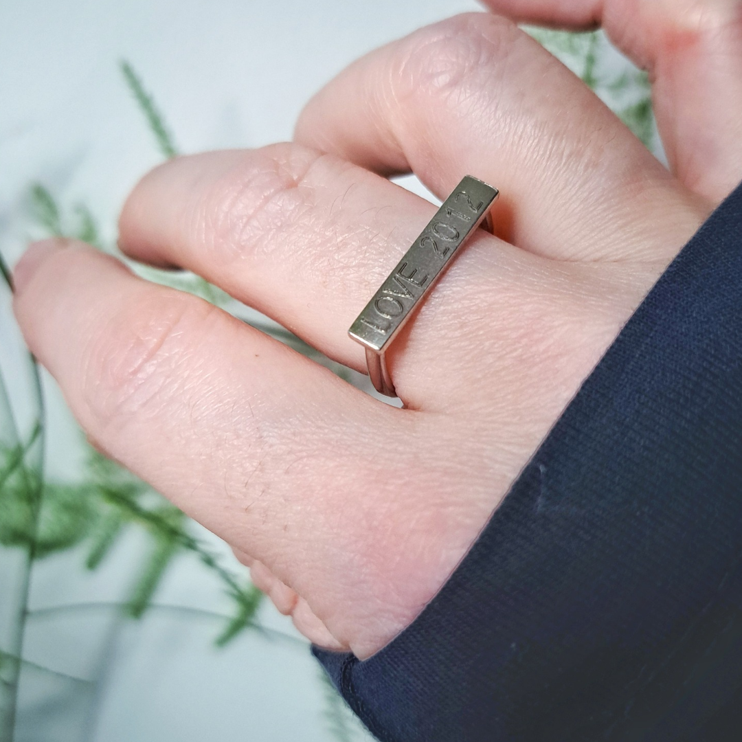 Personalised Silver Ring